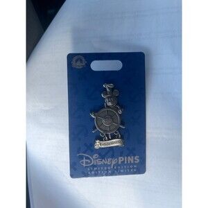 NWT 65th Anniversary Sailing Ship Columbia Steamboat Willie Disney Pin